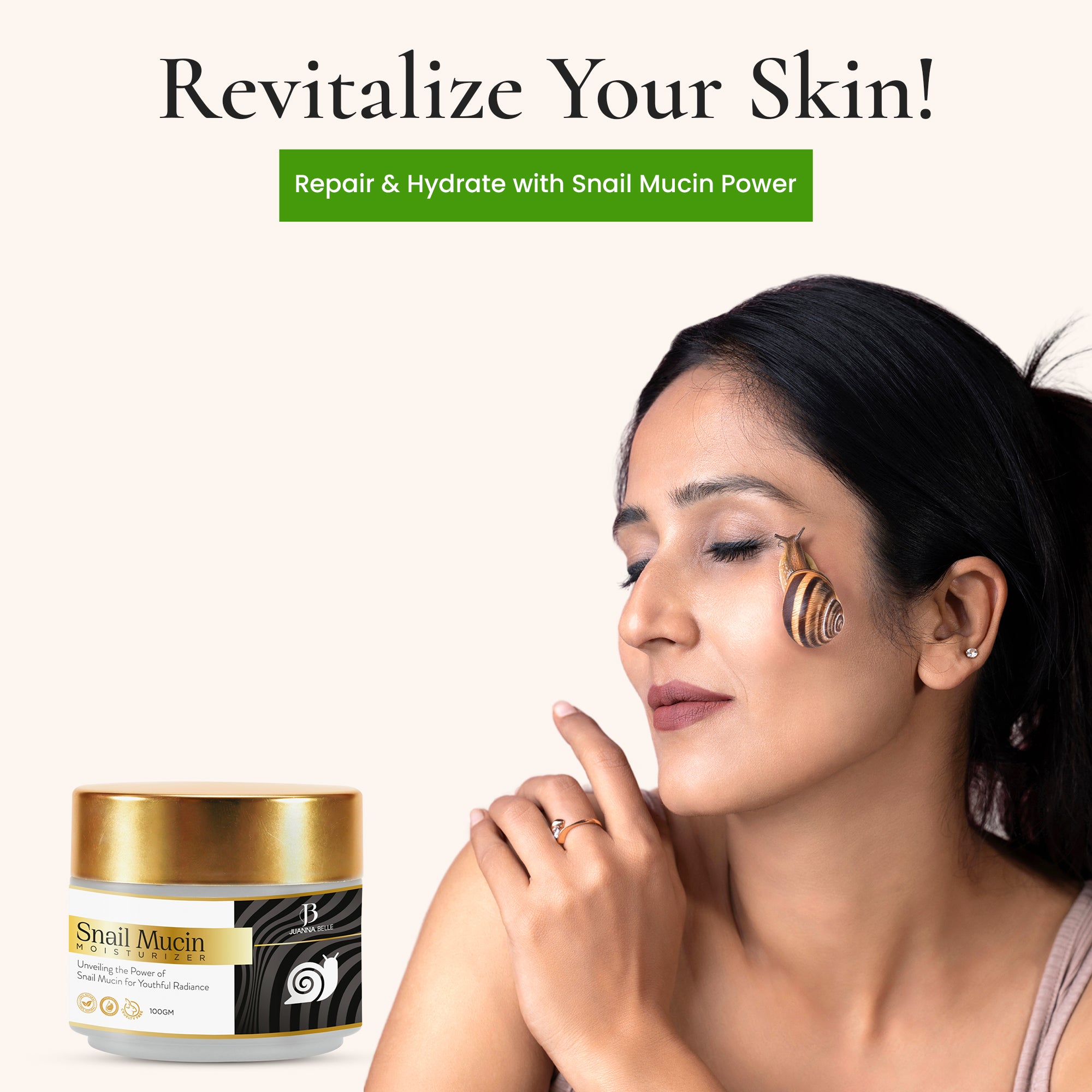 Snail Mucin Moisturizer - Radiant, Hydrated Skin