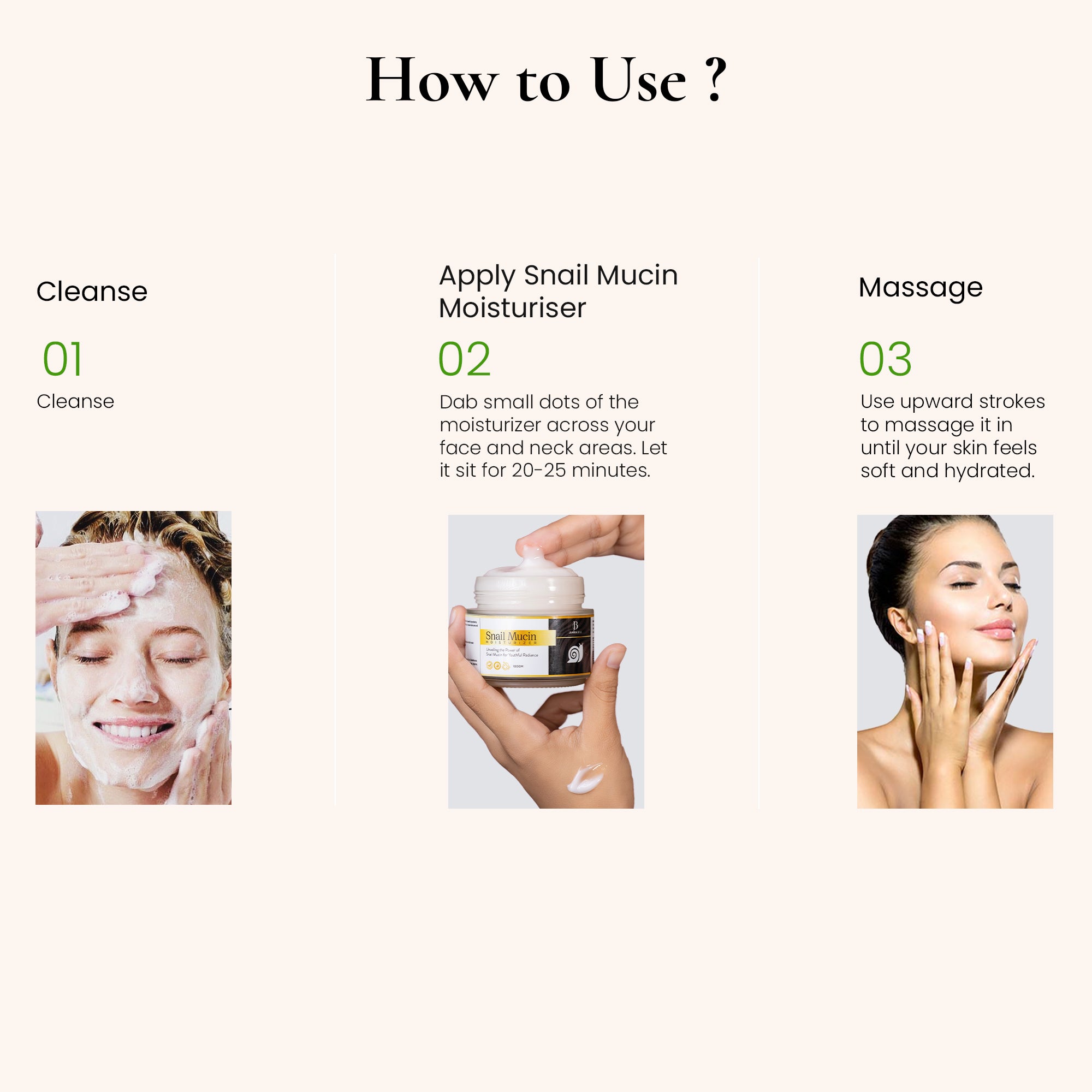 Snail Mucin Moisturizer - Radiant, Hydrated Skin