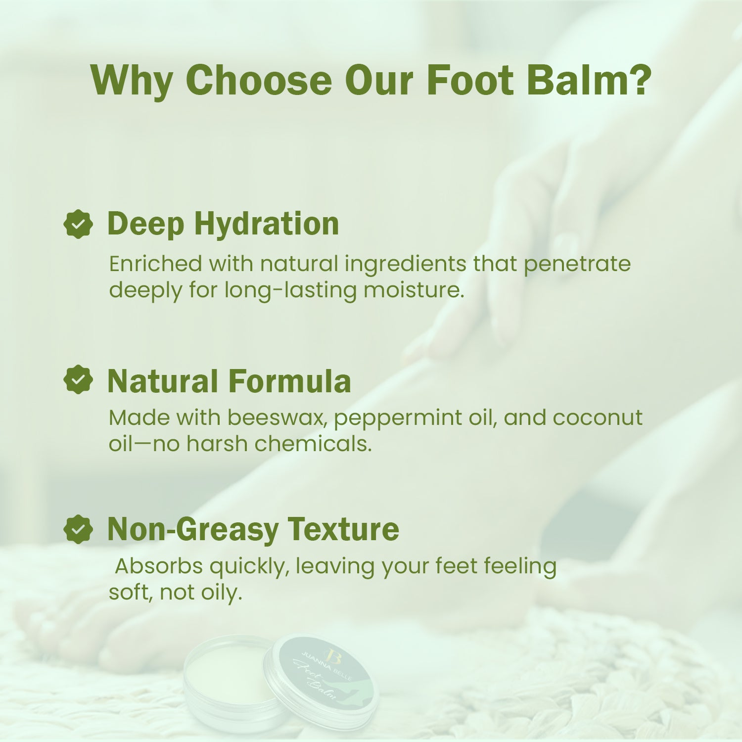 Foot Balm for Moisturized, Soft, and Smooth Feet
