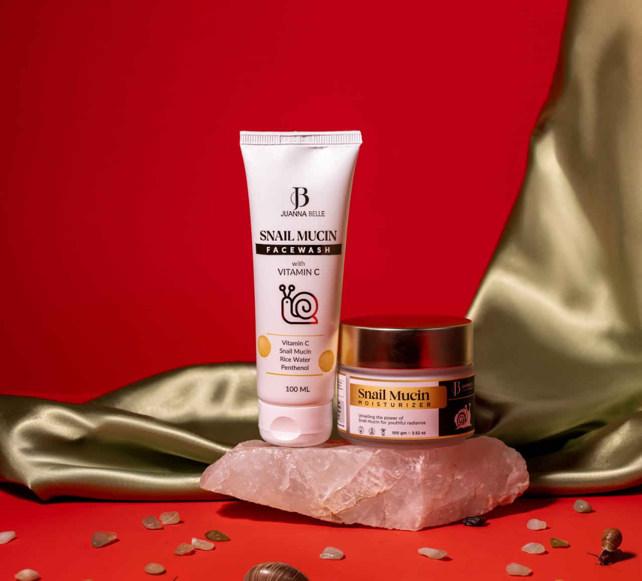 Snail Mucin Moisturizer & Snail Mucin Face Wash With Vitamin C